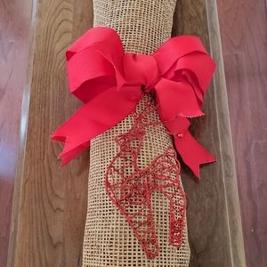 🎄"Ready for the Holidays" Tan/Gold Color Burlap